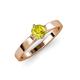 4 - Neve Signature Yellow Diamond 4 Prong Solitaire Engagement Ring 