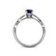 5 - Anwil Signature Blue Sapphire and Diamond Engagement Ring 