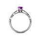 5 - Anwil Signature Amethyst and Diamond Engagement Ring 
