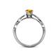 5 - Anwil Signature Citrine and Diamond Engagement Ring 