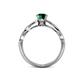 5 - Anwil Signature Emerald and Diamond Engagement Ring 