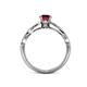5 - Anwil Signature Ruby and Diamond Engagement Ring 