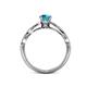 5 - Anwil Signature London Blue Topaz and Diamond Engagement Ring 