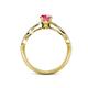 5 - Anwil Signature Pink Tourmaline and Diamond Engagement Ring 