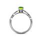 5 - Anwil Signature Peridot and Diamond Engagement Ring 