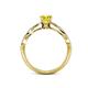 5 - Anwil Signature Yellow and White Diamond Engagement Ring 