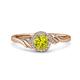 3 - Oriana Signature Yellow and White Diamond Engagement Ring 