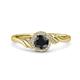3 - Oriana Signature Black and White Diamond Engagement Ring 
