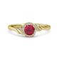 3 - Oriana Signature Ruby and Diamond Engagement Ring 
