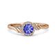 3 - Oriana Signature Tanzanite and Diamond Engagement Ring 