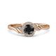 3 - Oriana Signature Black and White Diamond Engagement Ring 