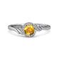 3 - Oriana Signature Citrine and Diamond Engagement Ring 
