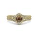 3 - Meryl Signature Smoky Quartz and Diamond Engagement Ring 