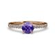 3 - Della Signature Iolite and Diamond Solitaire Plus Engagement Ring 