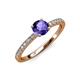 4 - Della Signature Iolite and Diamond Solitaire Plus Engagement Ring 