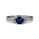 3 - Grianne Signature Blue Sapphire and Diamond Engagement Ring 