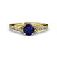 3 - Grianne Signature Blue Sapphire and Diamond Engagement Ring 