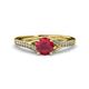 3 - Grianne Signature Ruby and Diamond Engagement Ring 