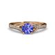3 - Grianne Signature Tanzanite and Diamond Engagement Ring 