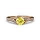 3 - Grianne Signature Yellow Sapphire and Diamond Engagement Ring 