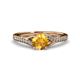 3 - Grianne Signature Citrine and Diamond Engagement Ring 