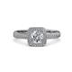 3 - Amias Signature Diamond and Diamond Halo Engagement Ring 
