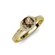 4 - Analia Signature Smoky Quartz and Diamond Engagement Ring 