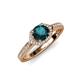 4 - Analia Signature London Blue Topaz and Diamond Engagement Ring 