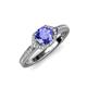 4 - Analia Signature Tanzanite and Diamond Engagement Ring 