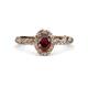 3 - Allene Signature Oval Cut Halo Engagement Ring 