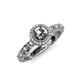 4 - Riona Signature Semi Mount Halo Engagement Ring 