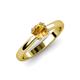 4 - Alaya Signature 6.50 mm Round Citrine 8 Prong Solitaire Engagement Ring 
