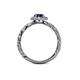 5 - Allene Signature Oval Cut Halo Engagement Ring 