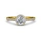 3 - Syna Signature Diamond Halo Engagement Ring 