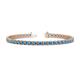 1 - Cliona 3.60 mm Blue Topaz Eternity Tennis Bracelet 