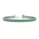 1 - Cliona 4.10 mm Emerald Eternity Tennis Bracelet 