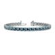 1 - Cliona 4.10 mm Blue Diamond Eternity Tennis Bracelet 