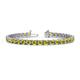 1 - Cliona 4.10 mm Yellow Diamond Eternity Tennis Bracelet 
