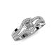 4 - Aimee Signature Semi Mount Bypass Halo Engagement Ring 