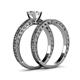 5 - Florian Classic Diamond Solitaire Bridal Set Ring 
