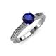 4 - Janina Classic Blue Sapphire Solitaire Engagement Ring 
