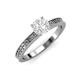 4 - Janina Classic White Sapphire Solitaire Engagement Ring 