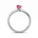 5 - Janina Classic Pink Tourmaline Solitaire Engagement Ring 