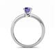 5 - Janina Classic Iolite Solitaire Engagement Ring 