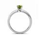 5 - Janina Classic Peridot Solitaire Engagement Ring 