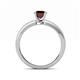 5 - Janina Classic Red Garnet Solitaire Engagement Ring 