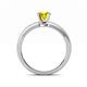 5 - Janina Classic Yellow Diamond Solitaire Engagement Ring 