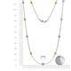2 - Asta (11 Stn/4mm) Yellow Sapphire and Diamond on Cable Necklace 