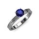 3 - Cael Classic 6.00 mm Round Blue Sapphire Solitaire Engagement Ring 