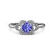 3 - Kyra Signature Tanzanite and Diamond Engagement Ring 